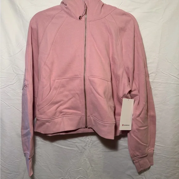 NWT Lululemon Pink Haze Scuba Oversized Full zip Women's hoodie - Picture 3 of 3